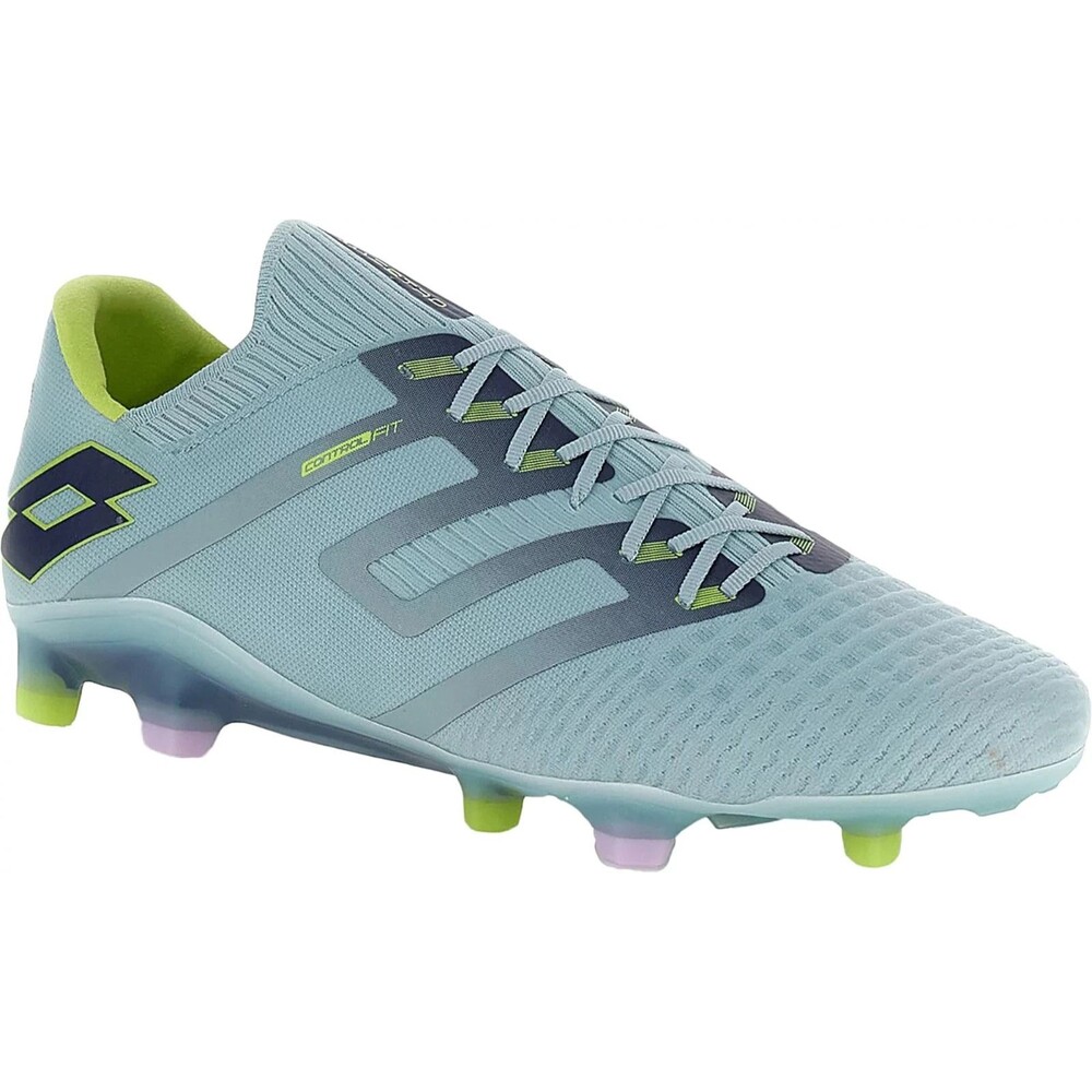 Lotto Maestro 100 V FG Soccer Cleats Green/Blue Unisex Men size 9.5 - (CE176)